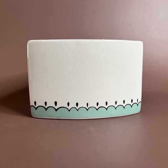 Set of 2 Rocket Farms Lady Face Planters, Abstract Picasso Style, Triangle Shape - Picture 5 of 14